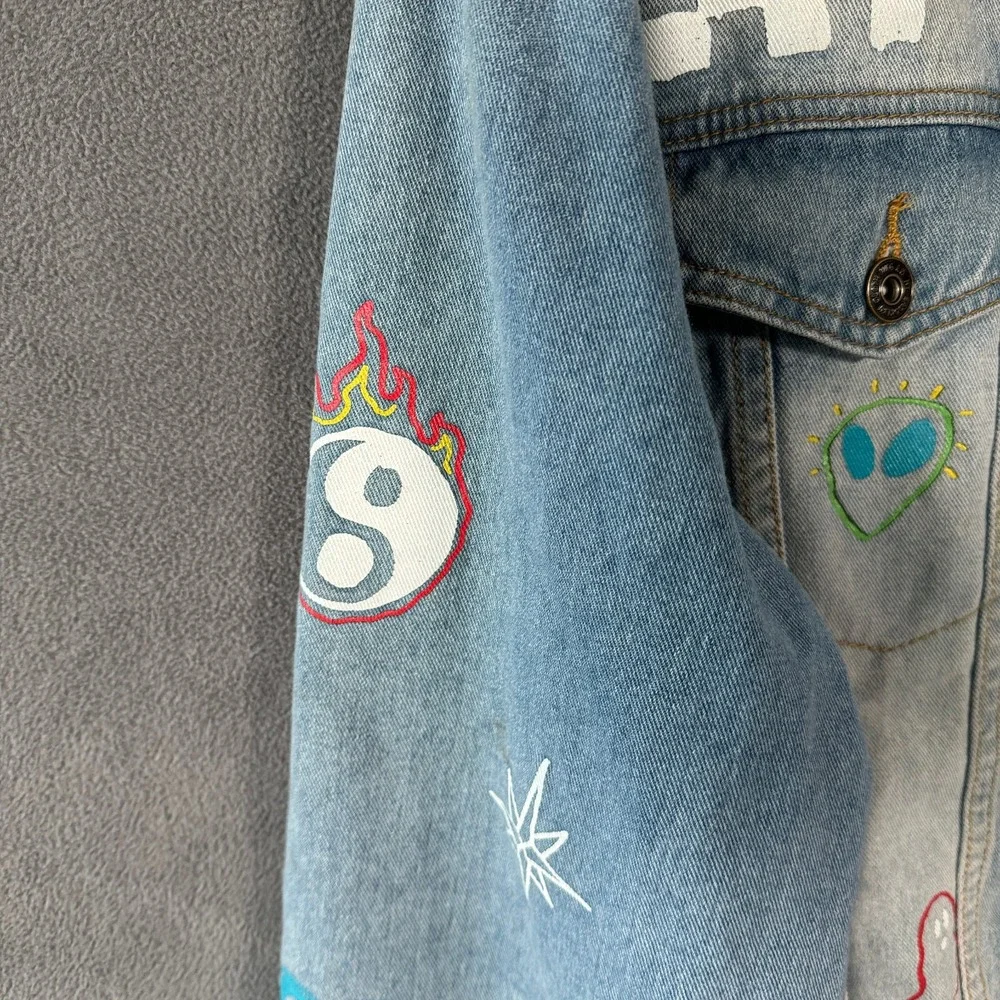 Brooklyn Cloth Mens Denim Jacket XL Blue Jean Trucker Savage - Picture 7 of 16